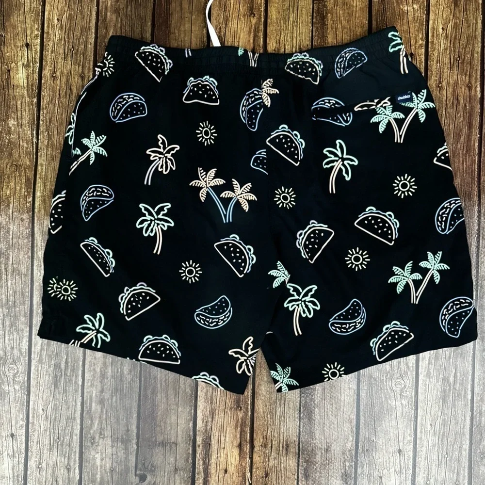 🌮 Chubbies “Taco ‘Bout a Party” Swim Trunks – XXL, 7” Inseam 🌴